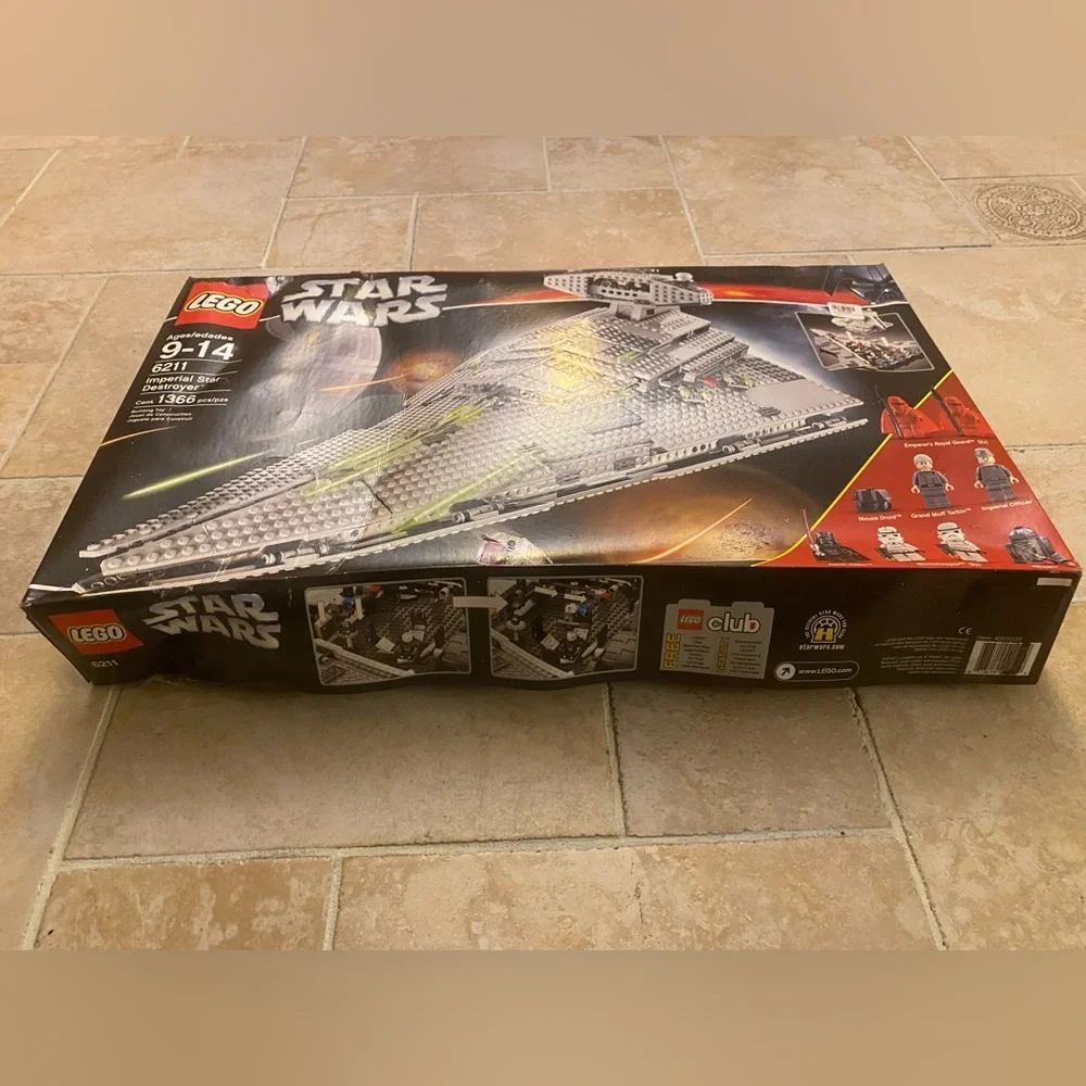 Rare VTG Retired Lego Star Wars Imperial Star Destroyer 6211 New In Box